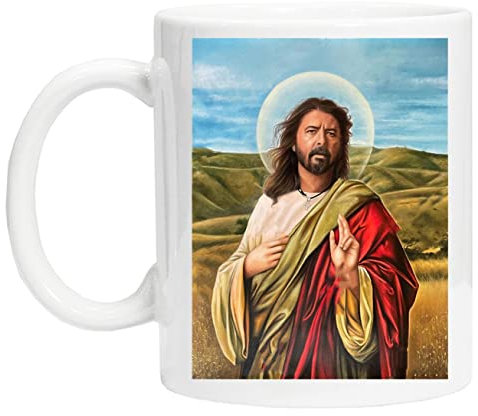 Ist God Fighters Wiederverwendbare Tasse aus weißem Glas für Tee und Kaffee Coffe Cup
