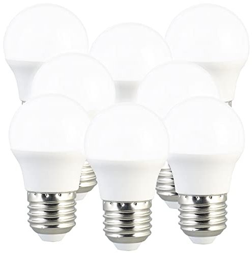 Luminea helle Glühbirnen E27: 8er-Set LED-Lampen, E27, G45, 240 lm, 3W, tageslichtweiß (LED-Lampen kaltweiß, Glühbirne tageslichtweiß, Wonzimmerleuchten)