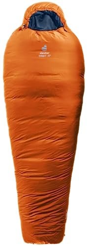 deuter Orbit -5° EL - Extra Long Kunstfaserschlafsack,Chestnut-Ink,Left Zip