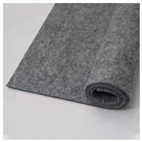 SHTGOI 1 Stücke Wollfilz 3mm Dick 80cm x 100cm Filzstoff Bastelfilz Stoffrolle Vlies Filzrolle Dekostoff Filzwolle Craft Filz für DIY Handwerk Patchwork Nähen Tischdekoration Grau