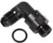 Podavelle 6AN Male Flare to 6AN -6 ORB O-ring Boss 90 Degree Swivel Fitting Adapter Aluminum Black