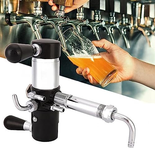 伟 祥 Biersp Ender, Bierfass-Wasserhahn mit fließender Kontroll Schalter, Edelstahl-Bierflaschen-Füll hahn, verbesserter Bier armaturen für Bierbar-Wasserhahn