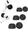 Ersatz-Ohrstöpsel für Airpods Pro mit Loch zur Geräuschreduzierung, Upgraded 3 Paar weiche Memory-Foma-Ohrstöpsel für AirPods Pro geeignet zum Aufladen (S/M/L, Schwarz)