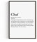 PULSE of HOME Büro Deko – Büro Gadgets & Schreibtisch Deko Poster Chef Definition A4 (21 x 29,7) – Büro Zubehör & kleine Aufmerksamkeit für Kollegen oder Team Geschenk - Mit frei wählbarem Rahmen