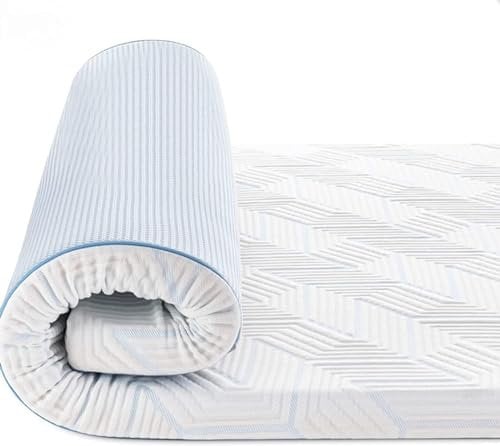 BedStory Topper 100x200cm,7,5cm Höhe Matratzentopper aus Gel Memory Foam, H2&H3 Härte Matratzentopper für Boxspringbett Wohnwagen Schlafsofa, mit Abnehmbaren und Waschbaren Bezug