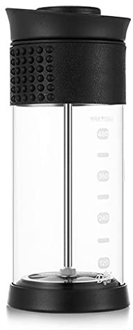 Cafetera Manual de 480ml, prensa francesa, cafetera, filtro, percolador, herramienta para té y café (negro)