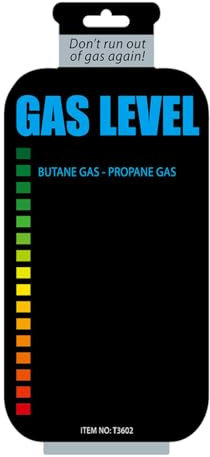 LOOMIKKE Magnetic Gas Cylinder Tool Gas for Tank Level Indicator Propane Butane LPG Fuel Gauge Caravan Bottle Temperature Measuri