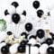 Unisun Luftballons Schwarz und Weiß, 60Stück 12Zoll Ballons Matt Weiß Schwarz Latex Luftballon Jungen Männer Kinder Babyparty Geburtstag Hochzeit Jubiläum Abschlussfeier Verlobung Bachelor Party Deko