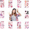 Tatuaggi Temporanei bambina， 10 Fogli Tatuaggi Bambini rosa ，Regalini Compleanno Bambini Regalo Giocattoli Gadget Bambina