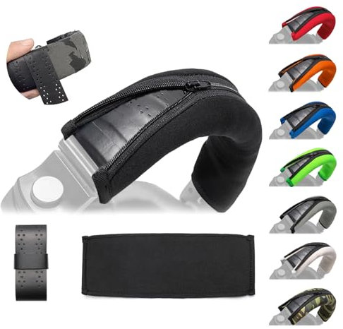 Voarmaks HDJ - Funda de repuesto para diadema compatible con auriculares Pioneer HDJ-X5 X5BT X7 X7BT X7S X10 HDJ1000 HDJ1500 HDJ2000 DJ - Cinta protectora para la diadema (negro)