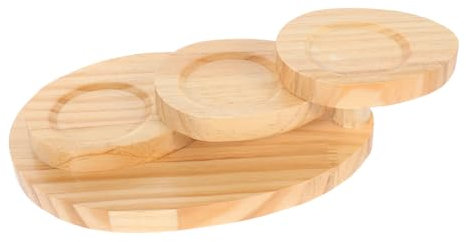 Cabilock Bandeja Para Servir Sushi Con Forma De Escalera Plato De Madera Para Sushi Plato Japonés Para Servir Sushi Para Salmón Sashimi