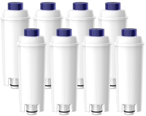 8pcs-Filtro dell'acqua per macchina da caffè Delonghi Magnifica s, ammorbidire l'acqua, ridurre il calcare - comprese le versioni della serie ECAM, Esam, ETAM