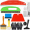 Ysimple 13 Outils Pour Papier Peint, Kit D'outils Kit Tapisserie Peint Avec Brosse À Tapisser, Raclette À Tapisser, Rouleau De Couture, Outil De Coupe, Kit De Tapisserie, Pour Contact Adhésif, Papier