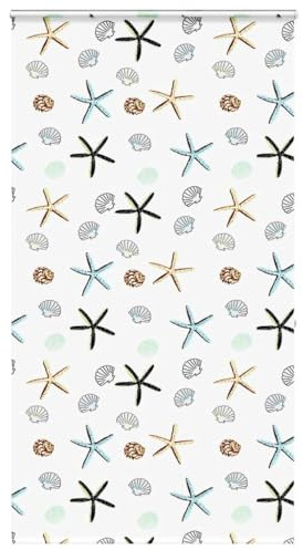 ROMHZKS Duschrollo mit Kassette 130x240 cm Stoffbreite 126 cm Moderner Sonnenschutz und Sichtschutz für Zuhause