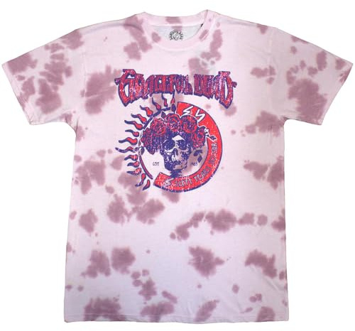 Rock Off officially licensed products Grateful Dead 60 Years So Far Tie Dye T Shirt L Pink