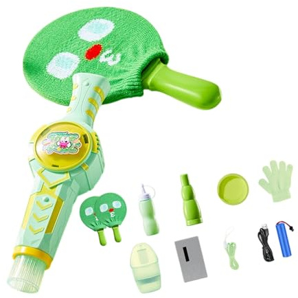 Hsioluted Mist Bubble Maker mit elastischem Pingpong Paddel für Erwachsene und Kinder, Reisen und Outdoor Abenteuer, Picknicks, Bubble Game Mist Maker Pingpong Spielzeug