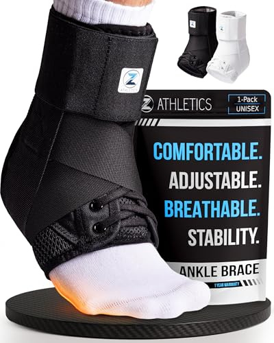 Sinicyder Sprunggelenk Bandage, 1 Paar Anpassbare Knöchel Bandage & Achillessehne Bandage, mit Klettverschluss Fußbandage für Herren und Damen, Knöchelbandage für Zerrungen Verstauchungen und Sport
