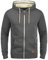Blend BHHulker Herren Sweatjacke Kapuzenjacke Hoodie mit Kapuze Reißverschluss Kängurutasche Baumwollmischung Regular fit, Größe:M, Farbe:Charcoal (70818)