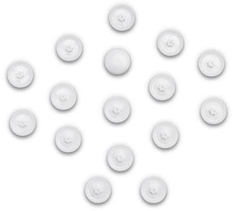 Lot de 100 capuchons pour vis Torx Blanc