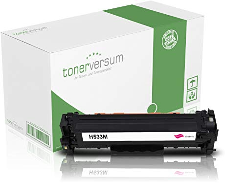 Tonerversum Toner kompatibel für CC533A 304A Tonerkartusche für HP Color LaserJet CP2025 CP2025N CP2025DN; HP Color LaserJet CM2320 CM2320N MFP CM2320NF MFP CM2320FXI (Magenta, 1 Pack, 2800 Seiten)