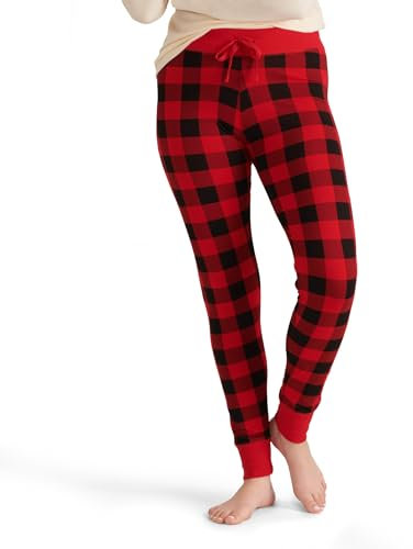 Little Blue House by Hatley Damen Pajama Leggings Pyjamaunterteil, Buffalo Plaid, Groß