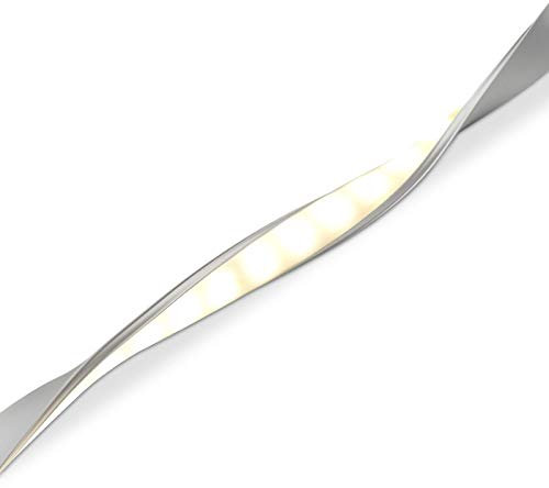 5 x biegsames LED Profil-42 Aluminium eloxiert 2000 x 17 x 5 mm mit opaler Abdeckung für LED Streifen bis 12 mm Breite Leiste Profilleiste Aufbauprofil von SO-TECH®