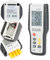 Digitales Thermometer, ° F, ° C, K-Temperaturmesser, 4-Kanal-Thermoelement-Sensorthermometer vom Typ K, digitales LCD-Display mit Hintergrundbeleuchtung für Luft- und Oberflächentemperaturen