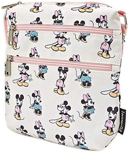 Loungefly x Disney Pastell Mickey & Minnie AOP Umhängetasche
