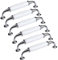 FBSHOP(TM) 6 piezas Tiradores para muebles | Perillas clásicas de gabinete de cerámica blanca | Tiradores para cajones ideales para cualquier hogar, cocina u oficina | 4 colores disponibles