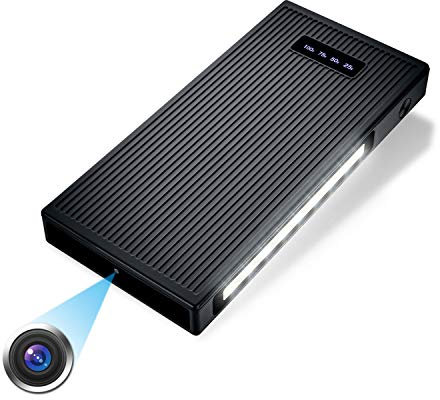 Igzyz Mini Cámara, cámara de vigilancia de Seguridad para el hogar de 10000 mAh 1080P Full HD Night Vision, Detección de Movimiento para Interiores/Exteriores (Incluye Tarjeta SD de 32 GB)