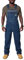 Herren-Latzhose, Denim-Latzhose, Overall, verstellbare Träger, mehrere Taschen, blau, 4XL