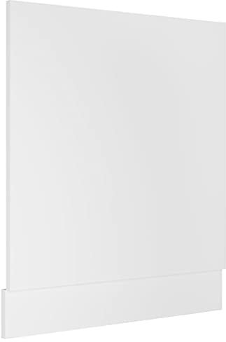 vidaXL Panel Delantero Lavavajillas Cocina Proteger Electrodoméstico Duradero Diseño Sencillo Fácil de Limpiar de Contrachapada Blanco 59,5x3x67 cm