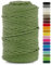 Netuno 1x Makramee Garn Pistaziengrün 5 mm 100 m Baumwollkordel mit Baumwollkern Textilgarn Kordelband Naturgarn Naturbaumwolle Garn für Makramee Baumwollgarn Dekoschnur Cotton Cord Macrame