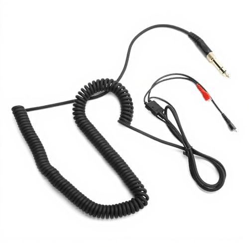 Mit Kopfhörer Gewickeltes Audiokabel mit Adapter Stellen Sie Den Echten Klang für Sennheiser HD25 / HD560 / HD540 / HD430 / HD250 Wieder Her