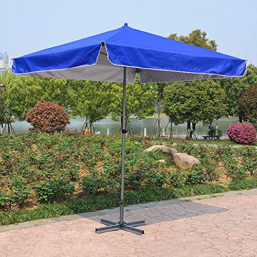 NMDCDH Tragbarer Strandschirm, zusammenklappbarer Gartenschirm, höhenverstellbarer wasserdichter Sonnenschirm, langstieliger Regenschirm zum Erzeugen von Schatten, Sommer, 6,89 x 6,89 Fuß