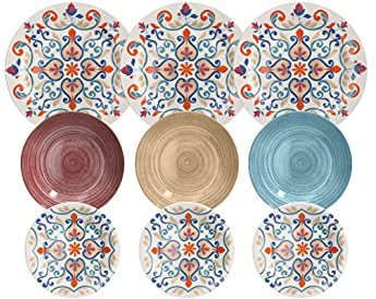 SERV. TAVOLA 18 PZ Moon Sofil Porcellana Multicolor