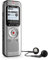 Philips enregistreur Audio VoiceTracer DVT2010 - stéréo MP3/PCM, 8 Go, Carte mémoire Micro SD, Écouteurs, USB Plug & Play, Radio FM, Aluminium léger