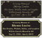 Tamaño: 6,35 X 15,24 Cm, Placa Grabada De Metal Elegante Personalizada, Placa Conmemorativa Personalizada, Placas De Nombre Grabadas De Latón Macizo Negro
