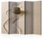 decomonkey Paravent Raumteiler Innen Spa Zen 225x172 cm 5 Teilig Beidseitig Room Divider Wall Raumteiler Stehend Trennwand Sichtschutz Spanische Wand Sichtschutzwand Wohnzimmer Holz Sand Natur Stein