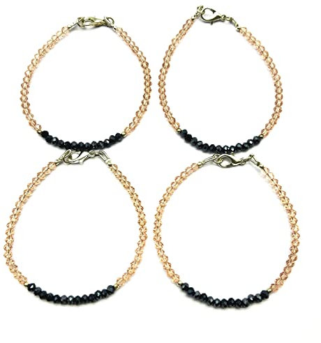 LKBEADS Bracelet unisexe à quartz rose et pyrite avec revêtement en forme de rondelle, coupe à facettes, 17 cm, bracelet # code (BRAC_CLA_171), 7 inch, Pierre Argent sterling Métal, Quartz rose et