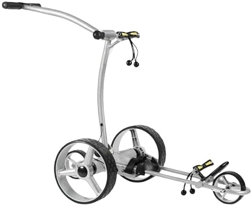 MasterCaddy Basic Remote Litio – Carrello Golf Elettrico con Telecomando, Telaio Alluminio High-Tech, Doppio Motore 360W, Batteria Litio 24V Fino a 36 Buche, Cruise Control e Freno