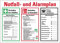 Aufkleber Sicherheitsaushang Notfall- und Alarmplan Schild Folie selbstklebend | Größe wählbar Made in Germany, Größe: 25x35cm