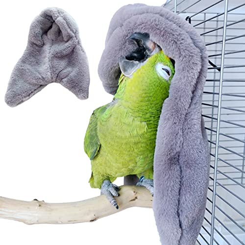 Manta de loro de nido de pájaros, cálida y esponjosa, para colgar, hamaca, juguetes de invierno cálidos, nidos de pájaros, casa, manta para dormir, cama para pájaros, cabaña, loro, para periquitos
