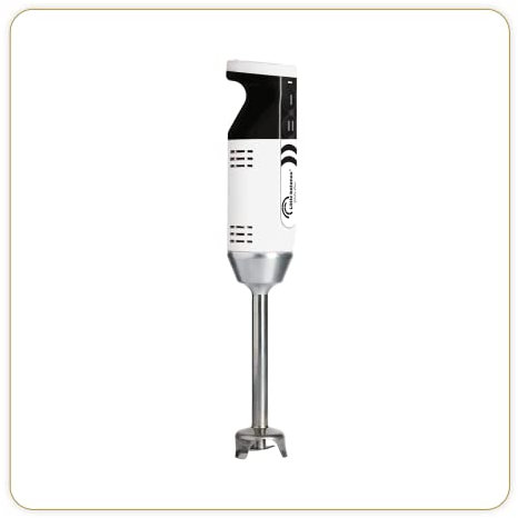 LITTLE BALANCE 8576 Chef Mixx Pro, frullatore a immersione professionale, 2 velocità, 4 accessori, 700 W, fabbricazione francese, bianco/acciaio inossidabile