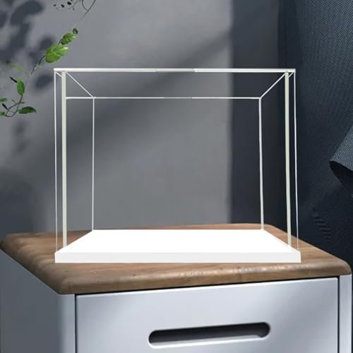 Acryl Vitrine Schaukasten Klare Acrylboxen Für Geschenke Groß / Actionfiguren / Geldbörse, Kunststoff Display-Behälter 10 15 20 25 30 35 40 45 50 Cm, Transparent Stapelbar Montieren Hut Vitrine ( Colo