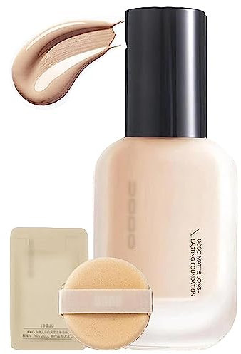 UO-DO Flüssiggrundierung,Feuchtigkeitsspendende leichte Foundation,matte,langanhaltende Foundation,feuchtigkeitsspendende,wasserfeste und leichte für alle Hauttypen (Öl kontrolle, C01 Natur)