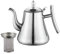 Bollitore a collo di cigno, 2 l, in acciaio inox, a collo di cigno, versare sopra il bollitore, bollitore per tè, pentola per acqua, bollitore elettrico, piano cottura a gas