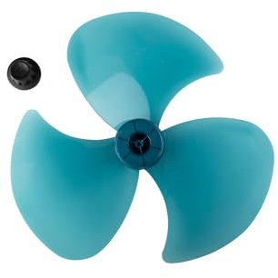 Pala de hélice de ventilador azul con tuerca de bloqueo original para ventilador Rowenta Essential VU4110 VU4110F0 VU4110F2