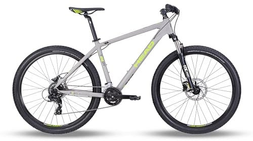 HEAD Unisex – Erwachsene Troy 2.0 Mountainbike, matt hellgrau/grün, 51