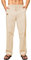 Elegancity Leinenhose Herren Sommerhose Yogahose Leichte Baggy Jogginghose Lang Stoffhose Herrenhosen Urlaub Freizeithose mit Kordelzug und Taschen Aprikose L